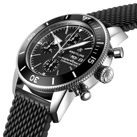 breitling superocean heritage mesh strap|breitling source chronograph mesh strap.